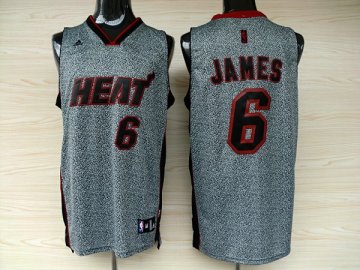 Camiseta James #23 Cavaliers 2013 Moda Estatica Gris